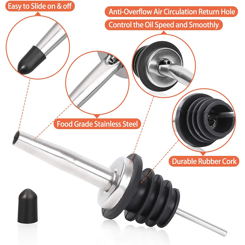4 peças de aço inoxidável clás - Speed Pourer Cap avaliação e preço